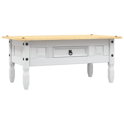 vidaXL Coffee Table Mexican Pine Corona Range White 100x55x44 cm