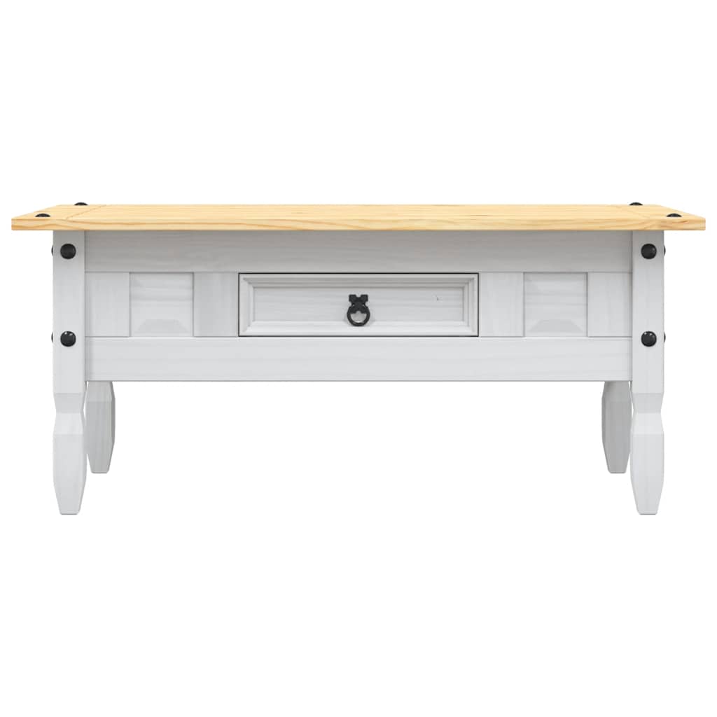 vidaXL Coffee Table Mexican Pine Corona Range White 100x55x45 cm