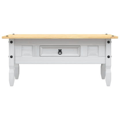 vidaXL Coffee Table Mexican Pine Corona Range White 100x55x45 cm