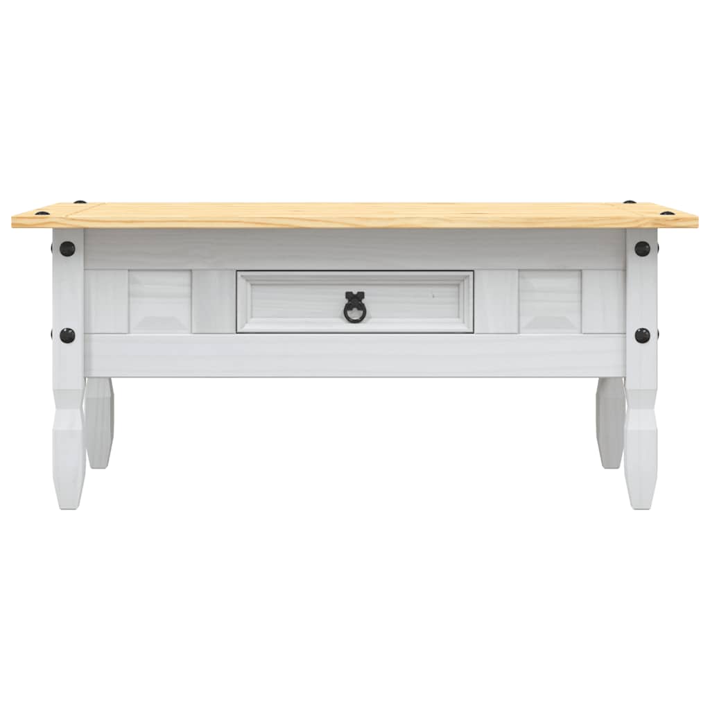 vidaXL Coffee Table Mexican Pine Corona Range White 100x55x44 cm
