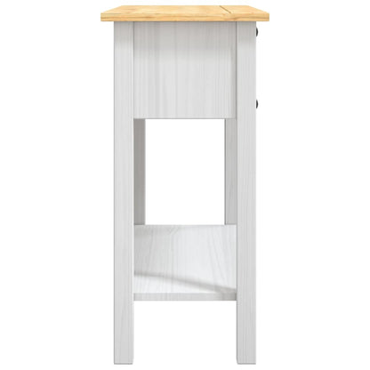 282646 vidaXL Console Table Mexican Pine Corona Range White 90x34,5x73 cm