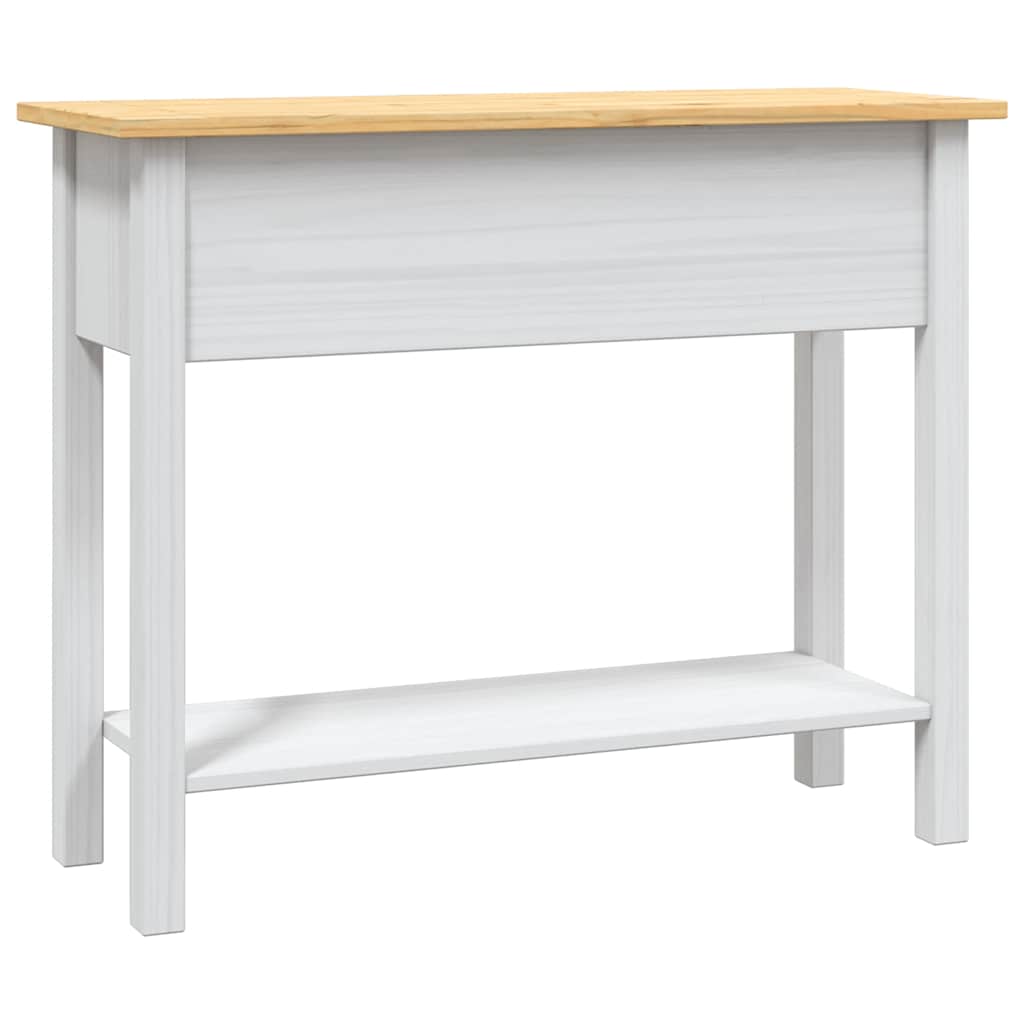 282646 vidaXL Console Table Mexican Pine Corona Range White 90x34,5x73 cm