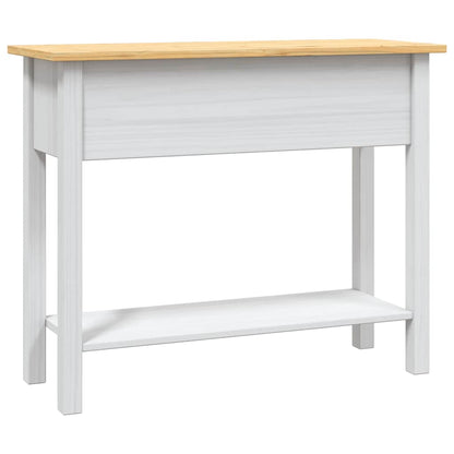 282646 vidaXL Console Table Mexican Pine Corona Range White 90x34,5x73 cm