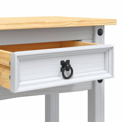 282646 vidaXL Console Table Mexican Pine Corona Range White 90x34,5x73 cm