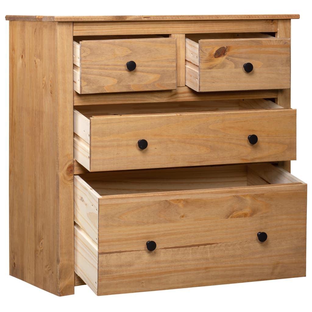 vidaXL Sideboard | Natural wood colour | Solid pine wood | Medium | Sideboard