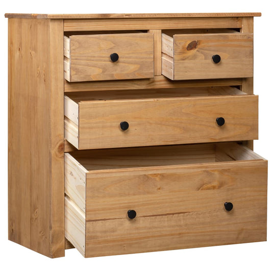 vidaXL Sideboard | Natural wood colour | Solid pine wood | Medium | Sideboard