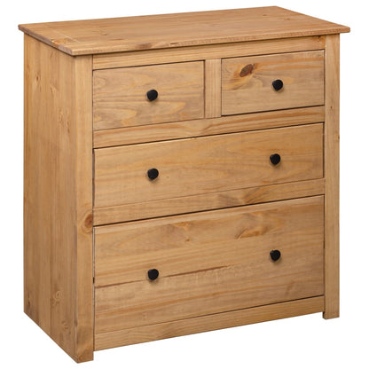vidaXL Sideboard | Natural wood colour | Solid pine wood | Medium | Sideboard