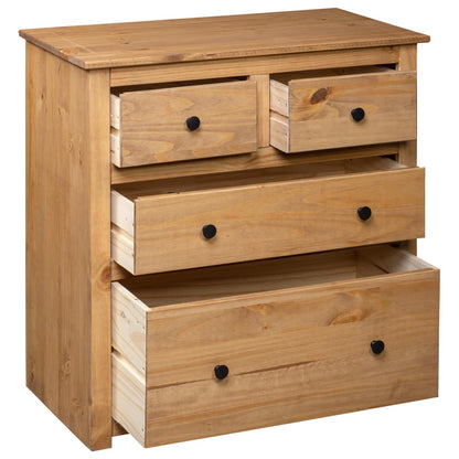 vidaXL Sideboard | Natural wood colour | Solid pine wood | Medium | Sideboard
