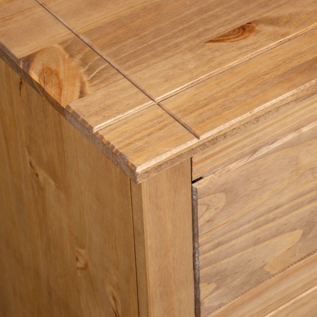 vidaXL Sideboard | Natural wood colour | Solid pine wood | Medium | Sideboard