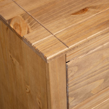 vidaXL Sideboard | Natural wood colour | Solid pine wood | Medium | Sideboard