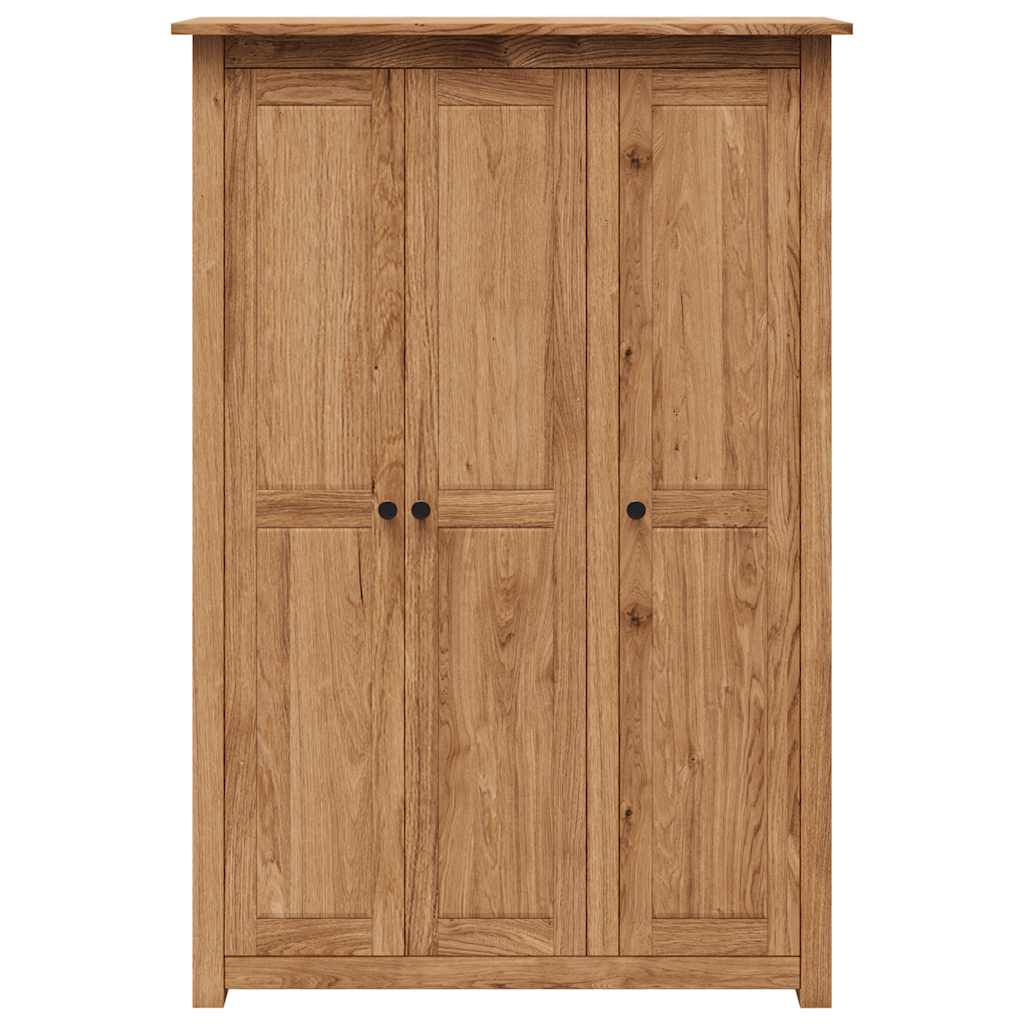 vidaXL Wardrobe | Natural wood colour | Solid pine wood | Large | Wardrobe
