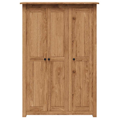 vidaXL Wardrobe | Natural wood colour | Solid pine wood | Large | Wardrobe