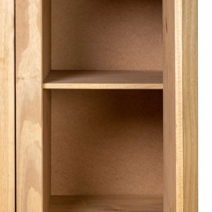 vidaXL Wardrobe | Natural wood colour | Solid pine wood | Large | Wardrobe