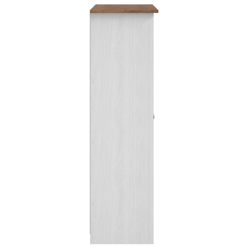 vidaXL Wardrobe | White | Solid Pine Wood | Large | Wardrobe | Rectangular