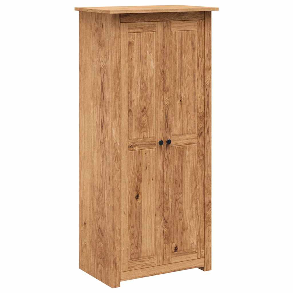 vidaXL Wardrobe | Natural wood | Solid pine wood | 80 x 50 x 171.5 cm | Wardrobe