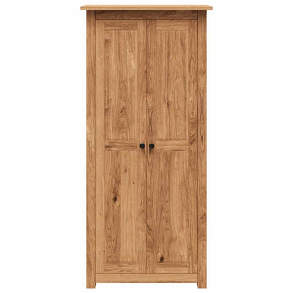 vidaXL Wardrobe | Natural wood | Solid pine wood | 80 x 50 x 171.5 cm | Wardrobe