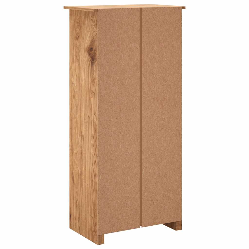 vidaXL Wardrobe | Natural wood | Solid pine wood | 80 x 50 x 171.5 cm | Wardrobe
