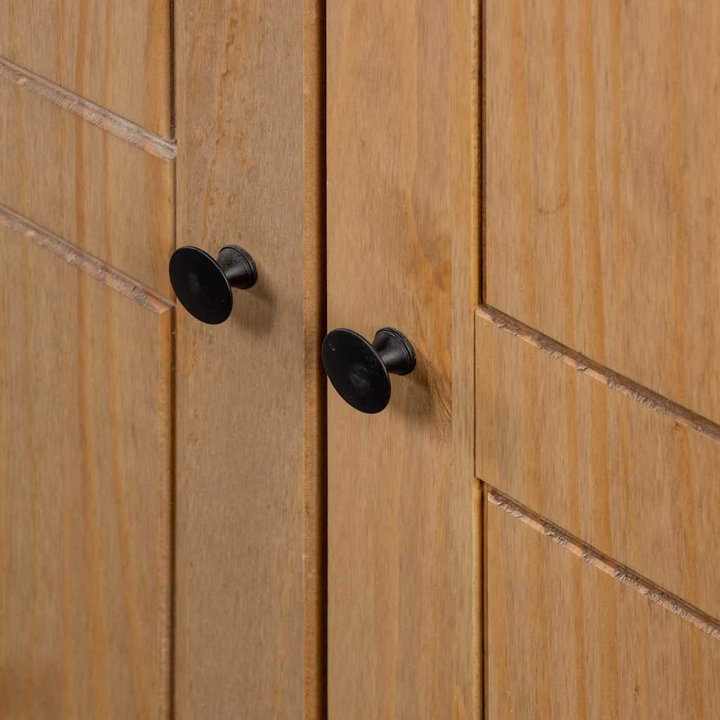 vidaXL Wardrobe | Natural wood | Solid pine wood | 80 x 50 x 171.5 cm | Wardrobe