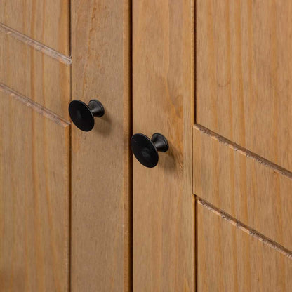 vidaXL Wardrobe | Natural wood | Solid pine wood | 80 x 50 x 171.5 cm | Wardrobe