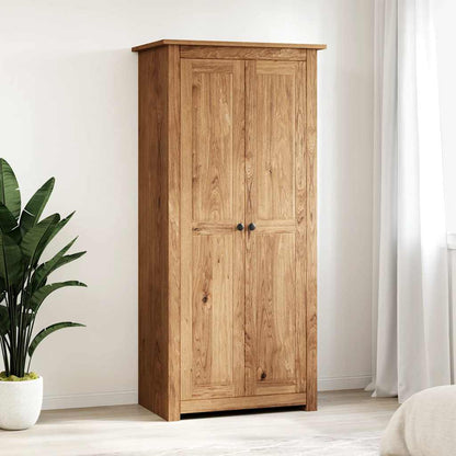 vidaXL Wardrobe | Natural wood | Solid pine wood | 80 x 50 x 171.5 cm | Wardrobe