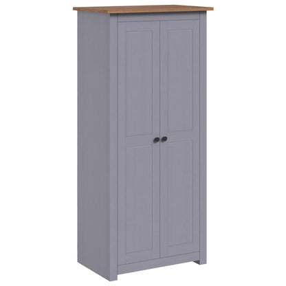 vidaXL Wardrobe Grey 80x50x171.5 cm Solid Pine Panama Range