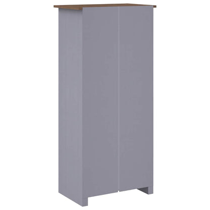vidaXL Wardrobe Grey 80x50x171.5 cm Solid Pine Panama Range