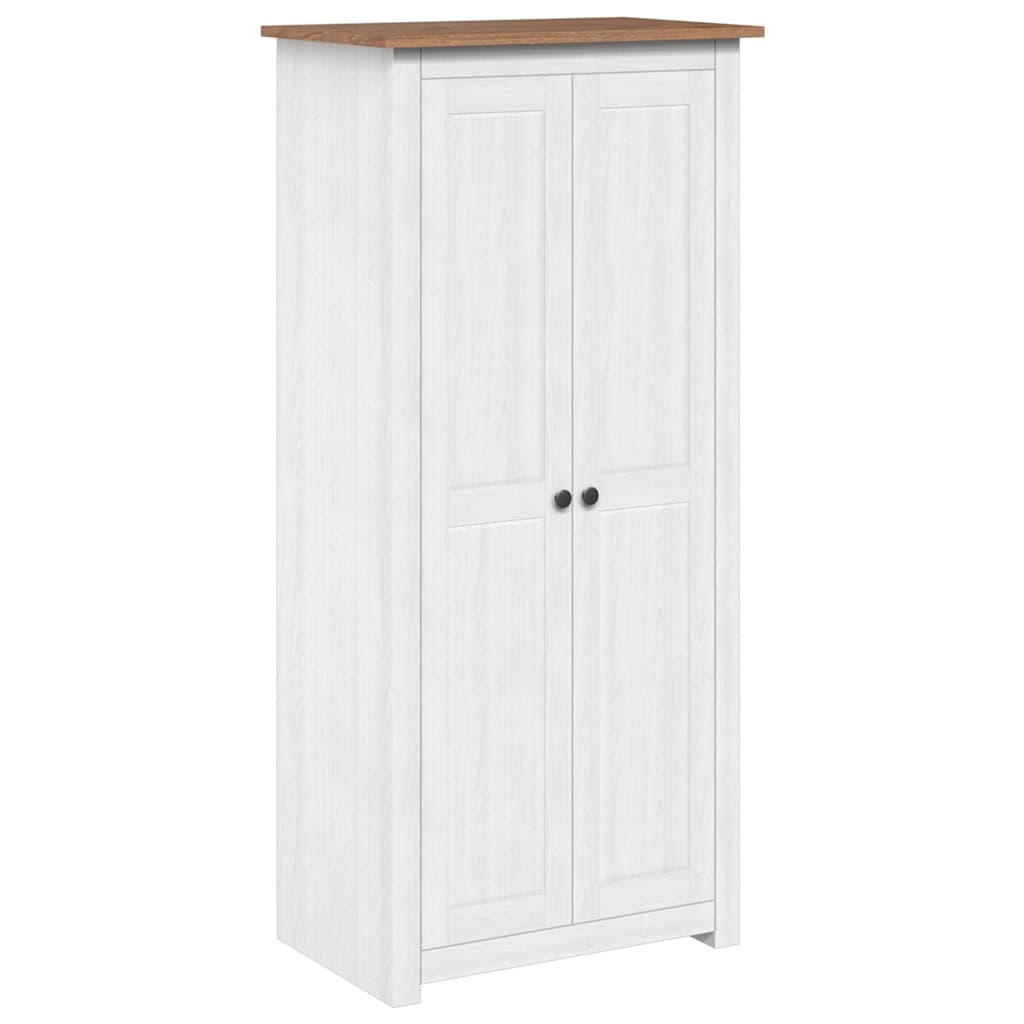 282666 vidaXL Wardrobe White 80x50x171,5 cm Solid Pine Panama Range