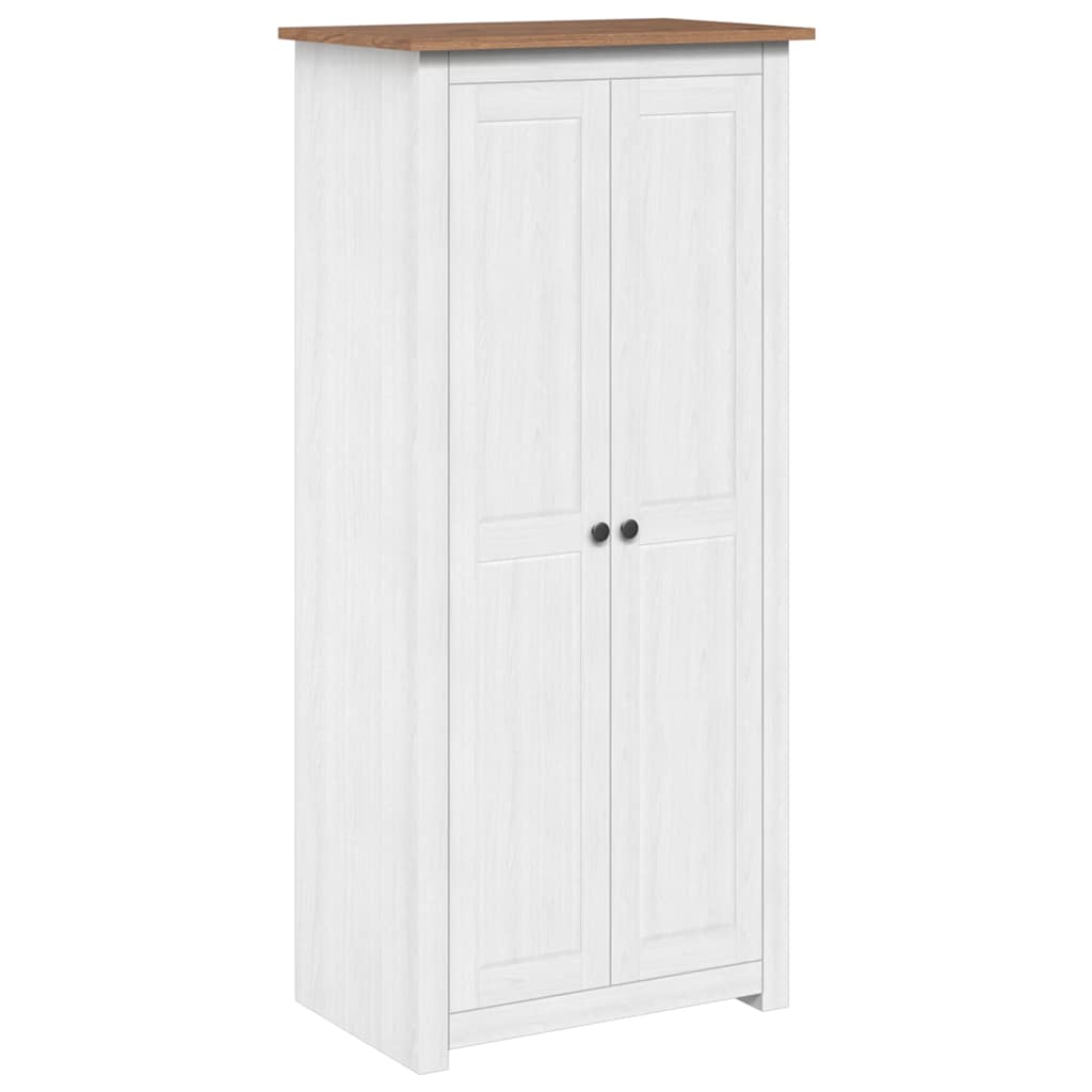 282666 vidaXL Wardrobe White 80x50x171,5 cm Solid Pine Panama Range