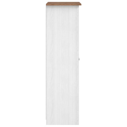 vidaXL Wardrobe White 80x50x171.5 cm Solid Pine Panama Range