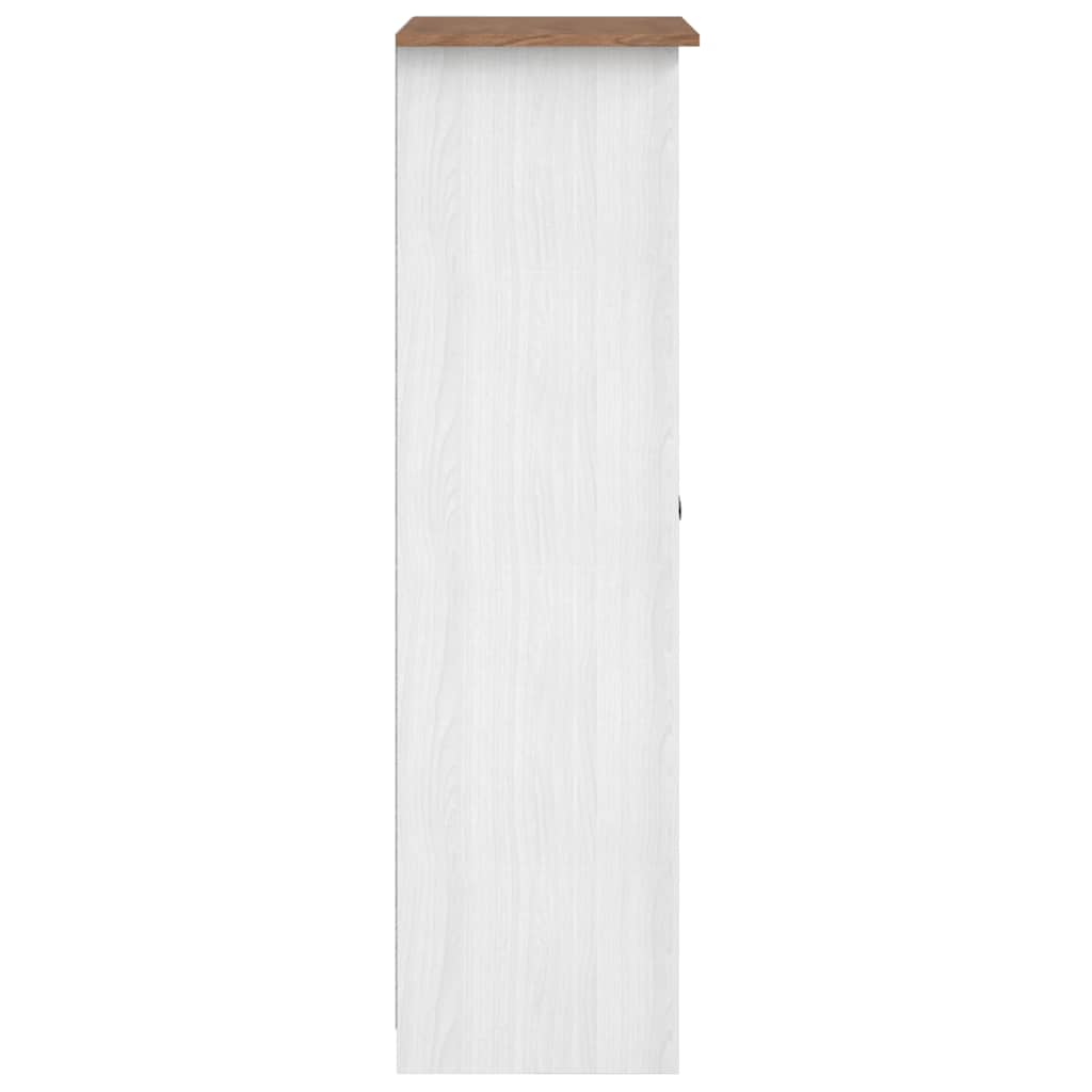 282666 vidaXL Wardrobe White 80x50x171,5 cm Solid Pine Panama Range
