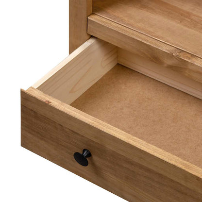 282667 vidaXL Bookcase 80x35x110 cm Solid Pine Wood Panama Range