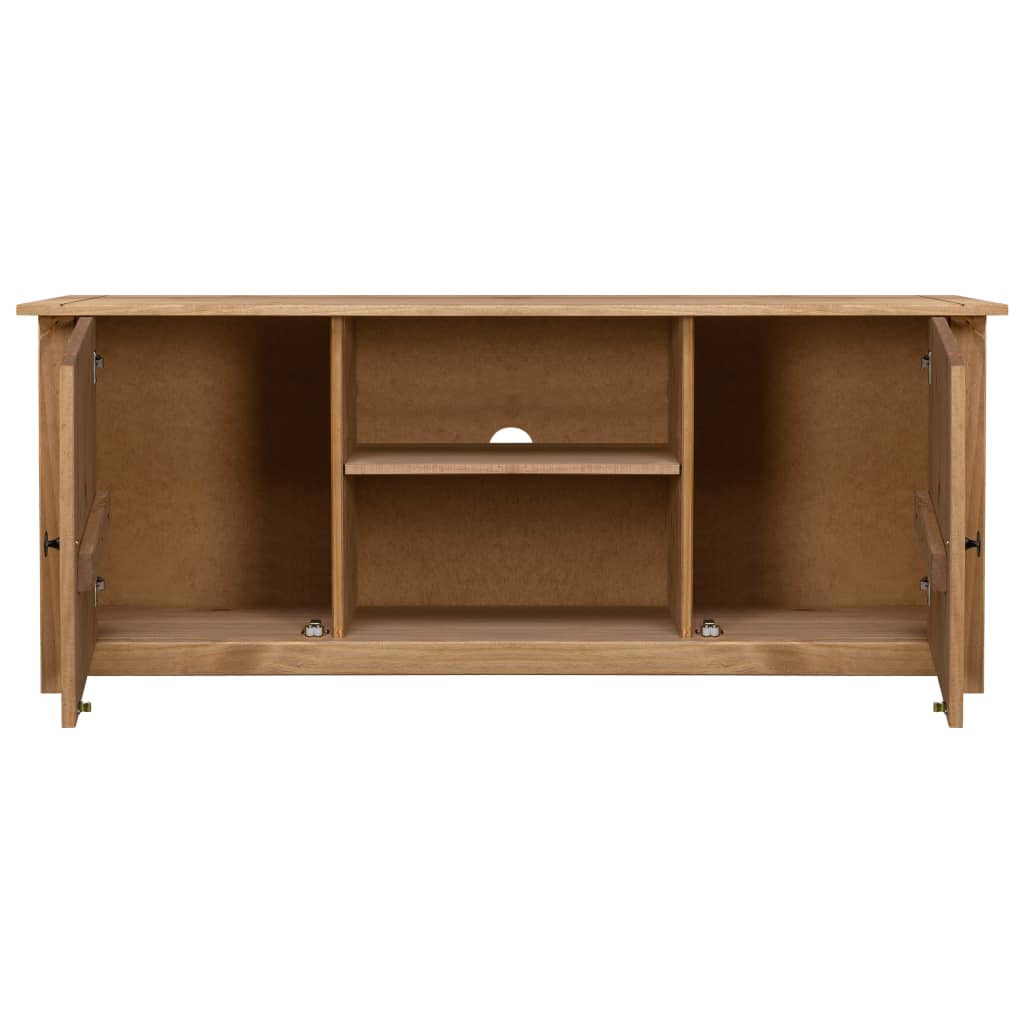 vidaXL TV Cabinet 120x40x50 cm Solid Pine Wood Panama Range