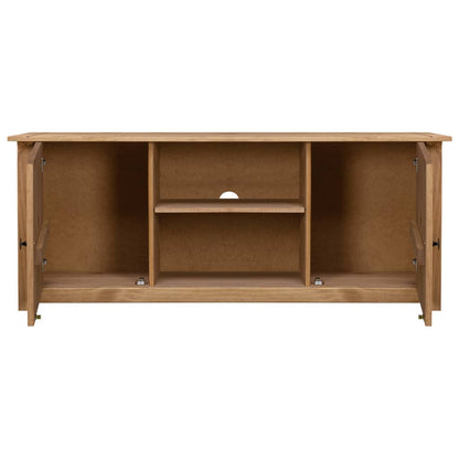 vidaXL TV Cabinet 120x40x50 cm Solid Pine Wood Panama Range