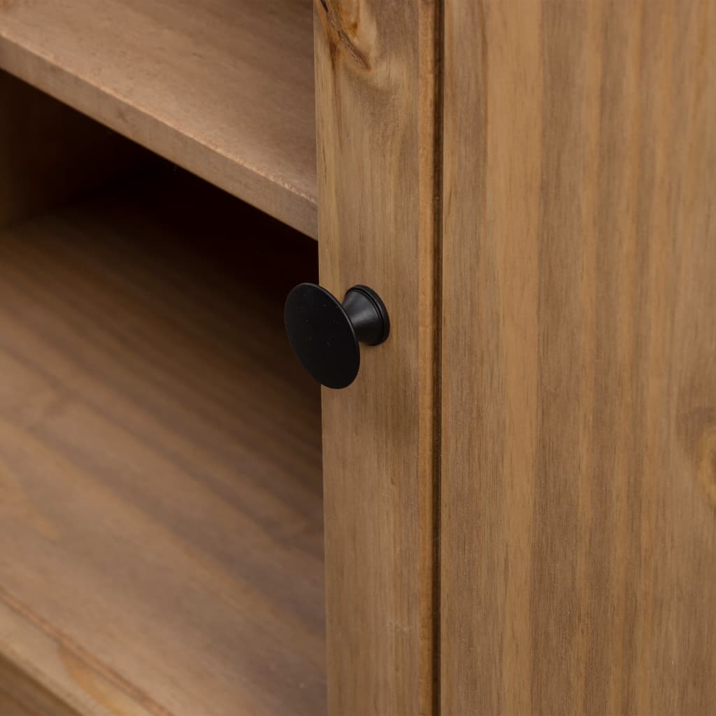 vidaXL TV Cabinet 120x40x50 cm Solid Pine Wood Panama Range