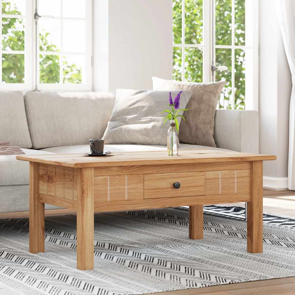 282682 vidaXL Coffee Table 100x60x43,5 cm Solid Pine Wood Panama Range