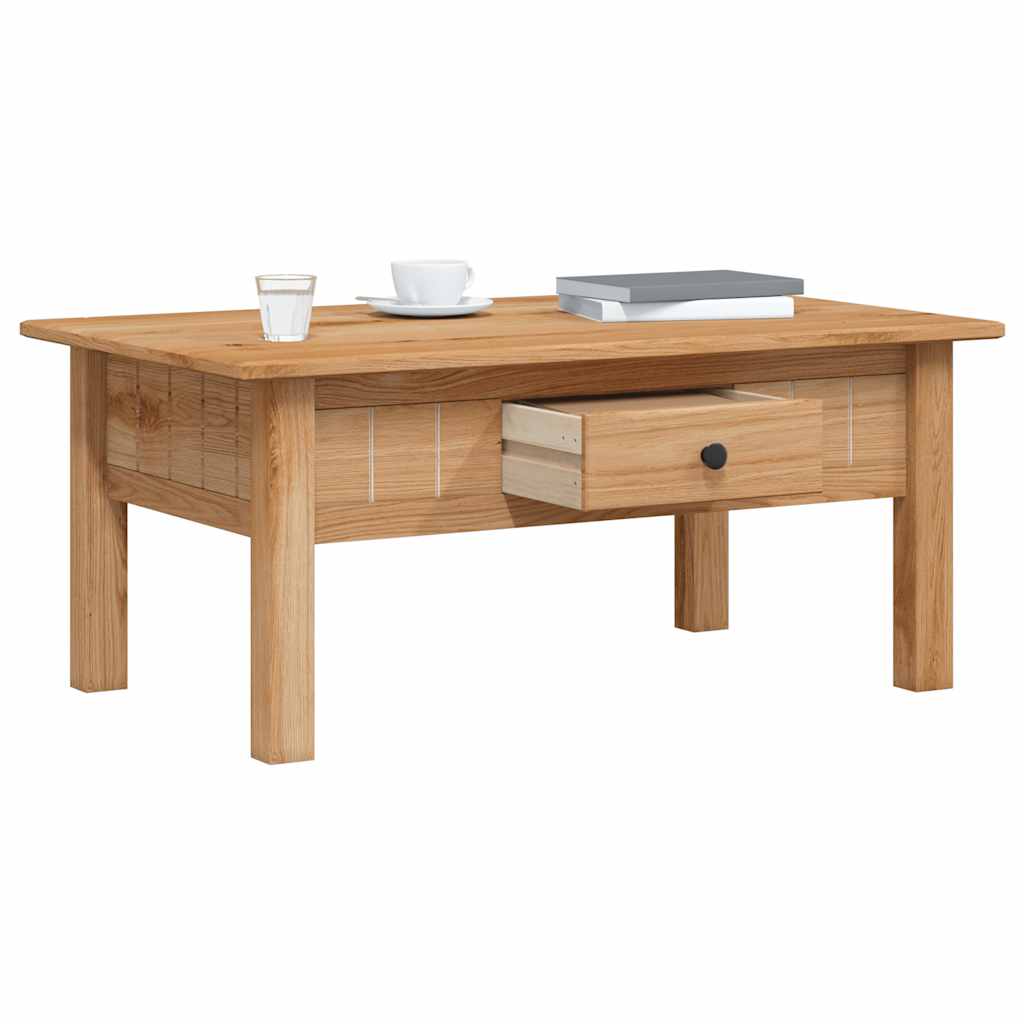 vidaXL Coffee Table 100x60x43.5 cm Solid Pine Wood Panama Range