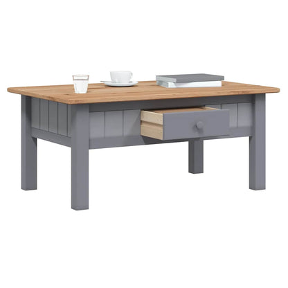 282683 vidaXL Coffee Table Grey 100x60x43,5 cm Solid Pine Wood Panama Range