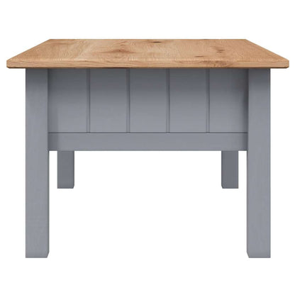 282683 vidaXL Coffee Table Grey 100x60x43,5 cm Solid Pine Wood Panama Range