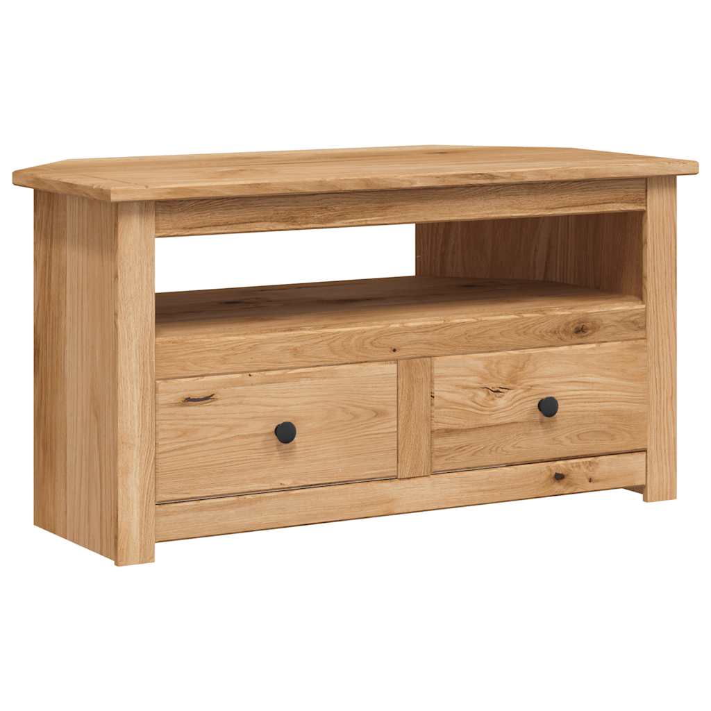 vidaXL Corner TV Cabinet 93x49x49 cm Solid Pine Panama Range