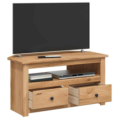 vidaXL Corner TV Cabinet 93x49x49 cm Solid Pine Panama Range