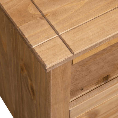282685 vidaXL Corner TV Cabinet 93x49x49 cm Solid Pine Panama Range