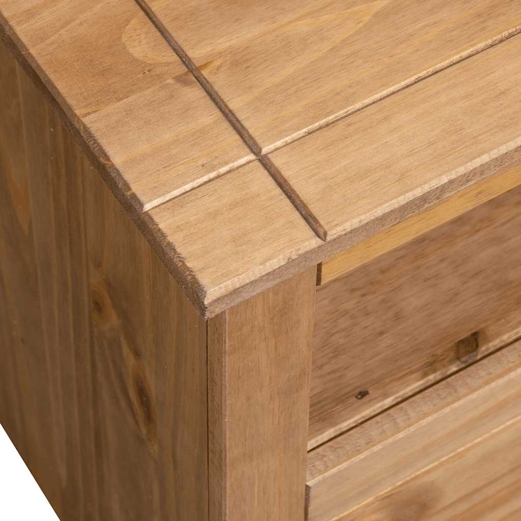 vidaXL Corner TV Cabinet 93x49x49 cm Solid Pine Panama Range