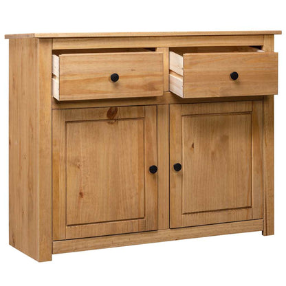 282697 vidaXL Sideboard 93x40x80 cm Solid Pinewood Panama Range