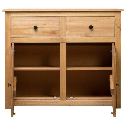 vidaXL Sideboard 93x40x80 cm Solid Pinewood Panama Range