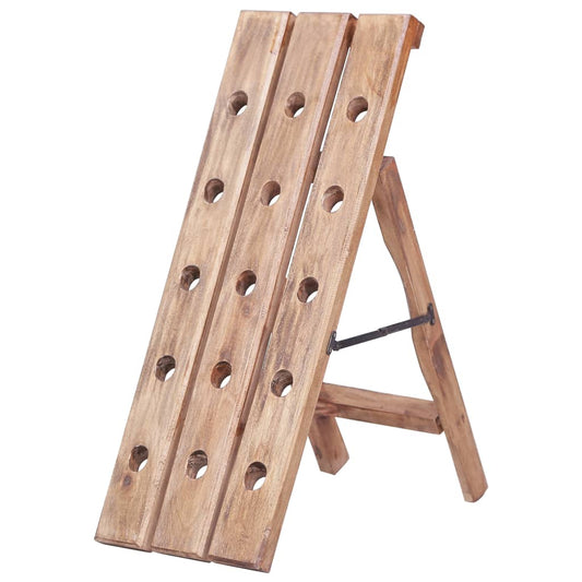 283900 vidaXL Wine Rack for 15 Bottles 26x50x70 cm Solid Mahogany Wood