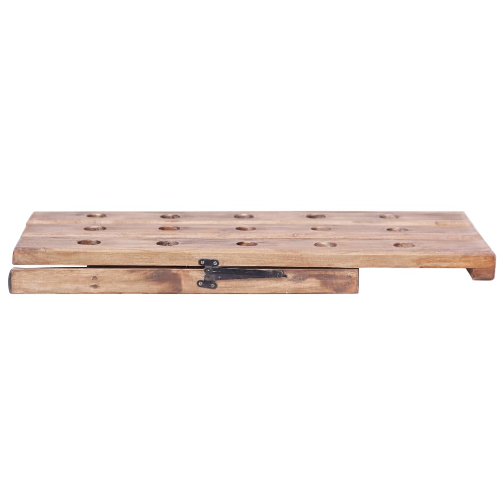 vidaXL Wine Rack for 15 Bottles 26x50x70 cm Solid Mahogany Wood