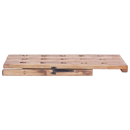 vidaXL Wine Rack for 15 Bottles 26x50x70 cm Solid Mahogany Wood