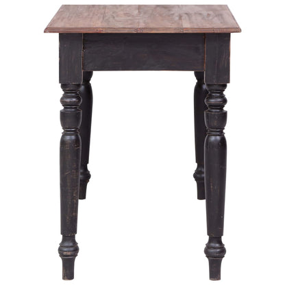 vidaXL Desk | Old brown | Solid mahogany wood | Medium | Desk | Rectangular