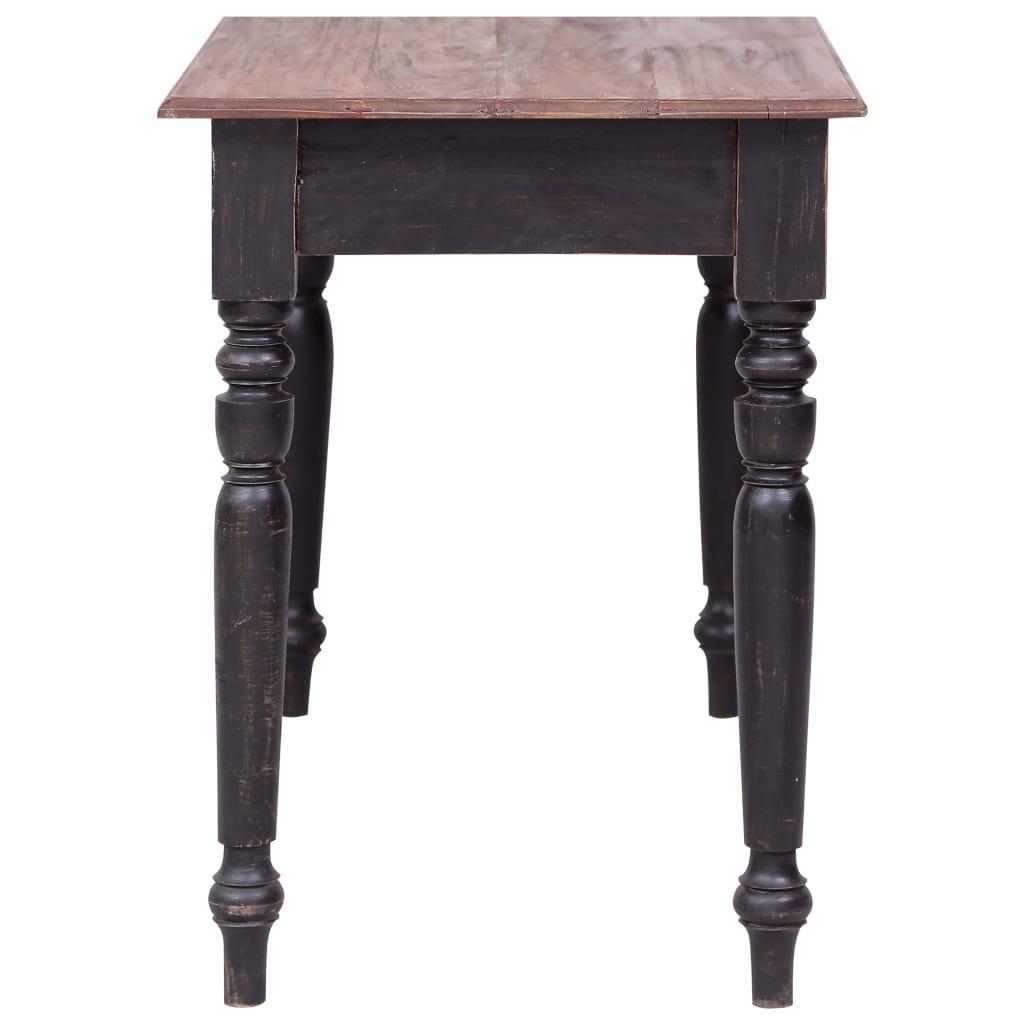 283907 vidaXL Desk with 3 Drawers 117x57x75 cm Solid Mahogany Wood
