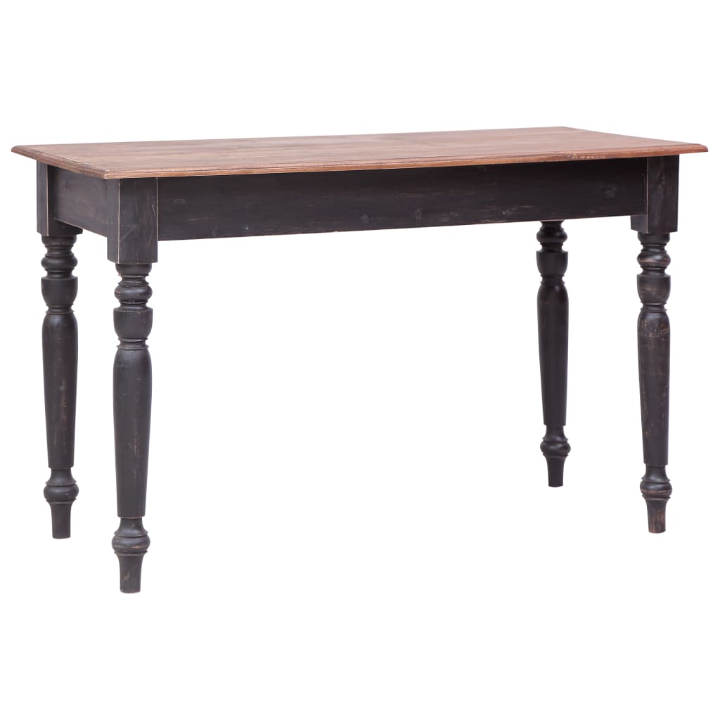 283907 vidaXL Desk with 3 Drawers 117x57x75 cm Solid Mahogany Wood